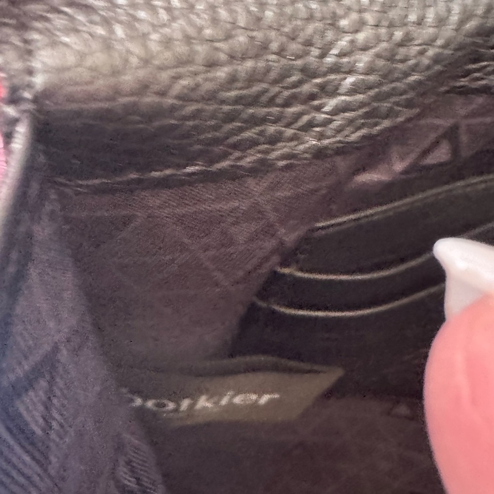 Botkier Black Leather Valentina Flap Clutch with strap - Picture 5 of 5